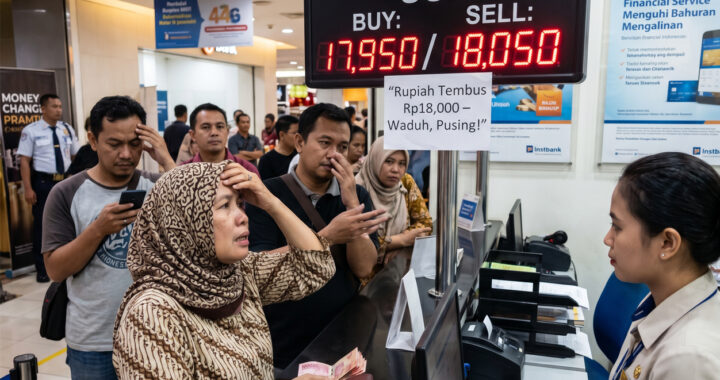 rupiah tembus Rp18000