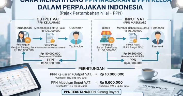 cara menghitung ppn keluaran dan ppn masukan