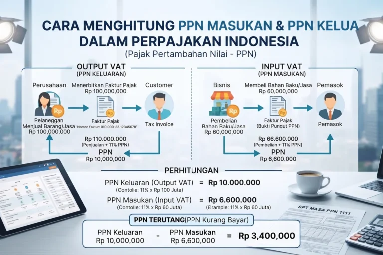 cara menghitung ppn keluaran dan ppn masukan