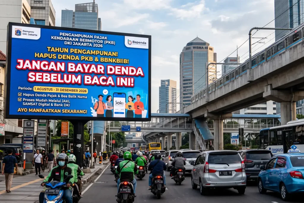 Pemutihan Pajak Kendaraan Jakarta 2026 Resmi Berlaku! Jangan Bayar Denda Sebelum Baca Ini