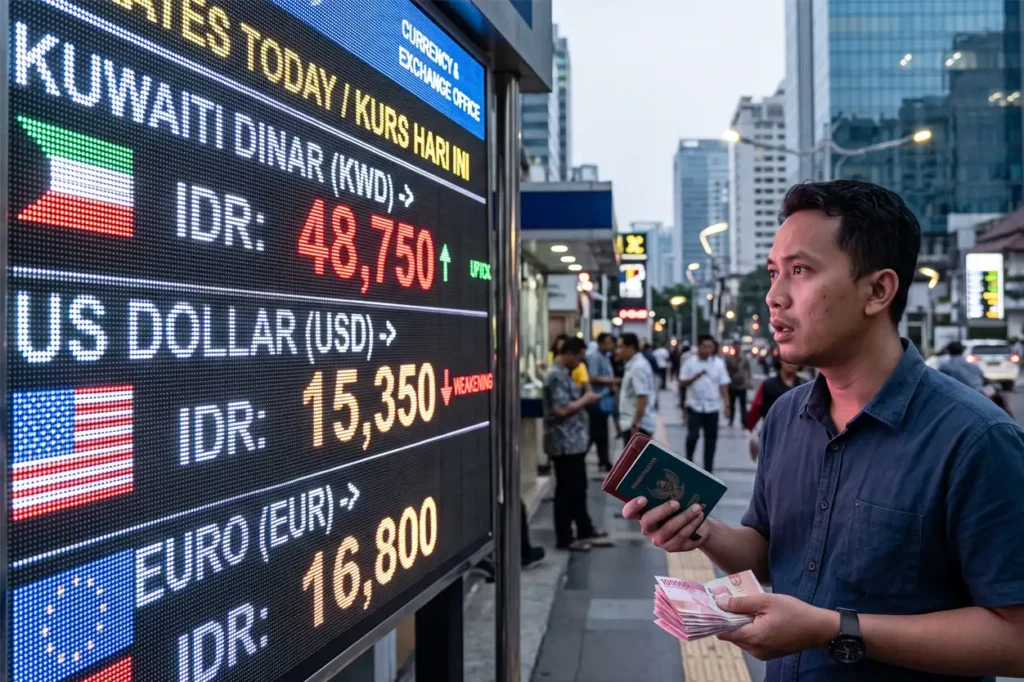 Nilai Tukar Rupiah Melemah terhadap Dolar, Ternyata Dinar Kuwait Lebih Mahal
