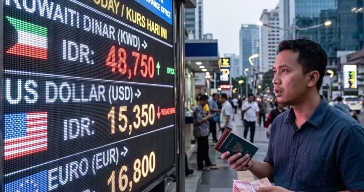 Nilai Tukar Rupiah Melemah terhadap Dolar