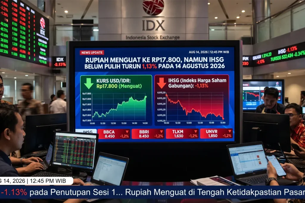 Rupiah Menguat, Tapi Pasar Saham Indonesia Belum Pulih